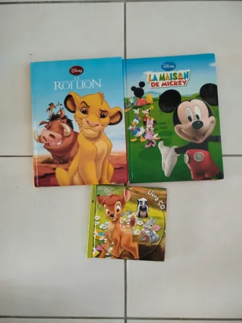 Lot de 3 livres Disney