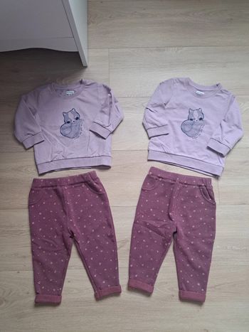 Lot ensembles jumelles 18m