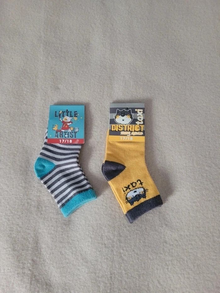 Lot de 2 paires de chaussettes 17/18
