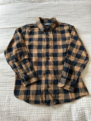 Chemise manches longues à carreaux