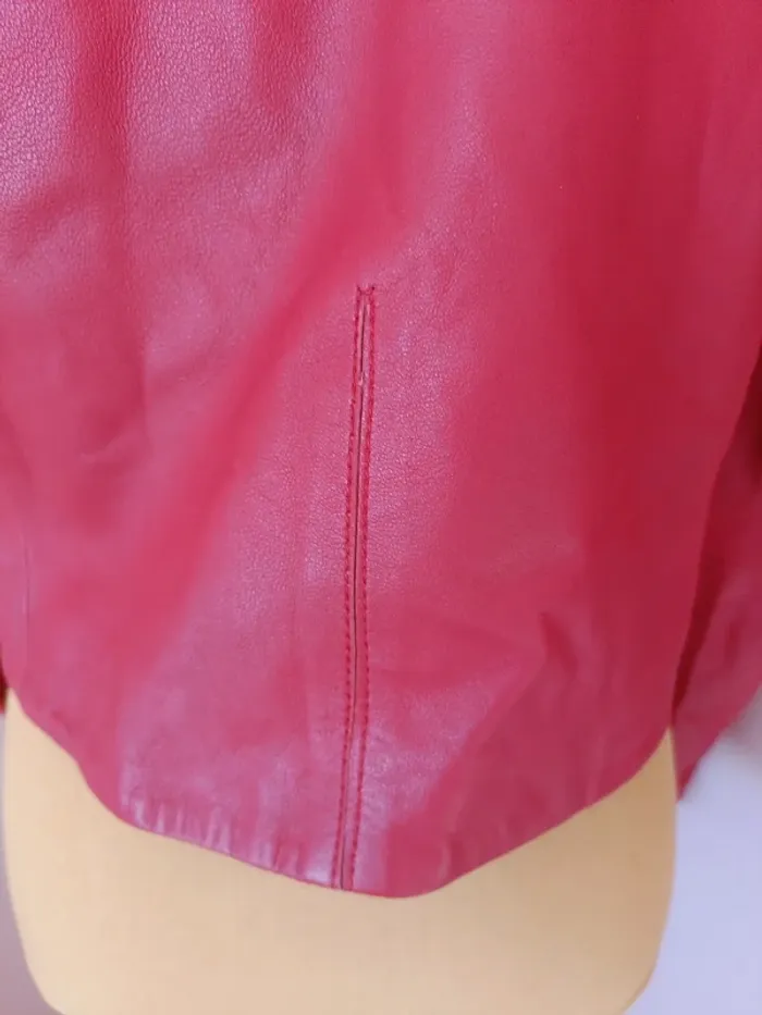 Blouson 100% cuir d'agneau - photo numéro 6