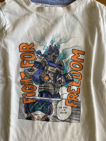 T-shirt style transformers 5 ans