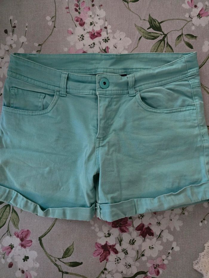 Short bleu turquoise 36