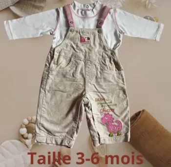 Ensemble fille 3-6 mois