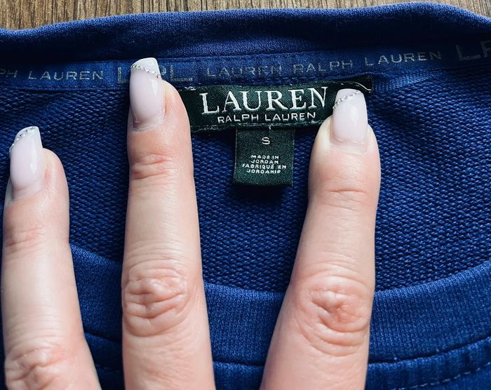 Pull bleu Lauren Ralph Lauren (logo brodé) pour femme, taille S - photo numéro 6