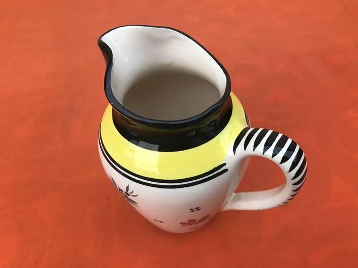 Pichet Faïence HB Quimper Décor floral - photo numéro 2