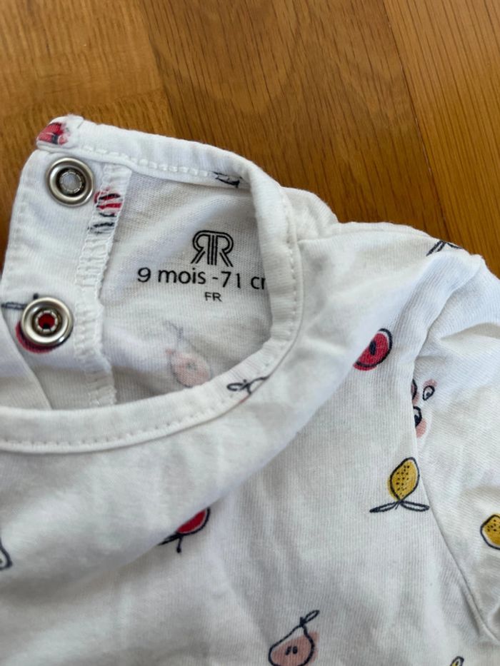 T-shirt La Redoute fille taille 9 mois - photo numéro 3
