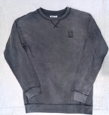 Gémo pull sweat tie ans dye 12 ans gris