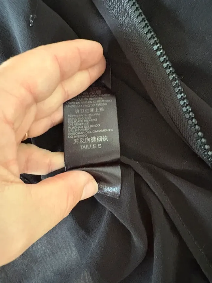 Veste légère noire à capuche Cop Copine – Taille S - photo numéro 4