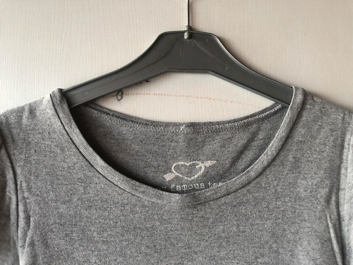 T-shirt gris - photo numéro 2
