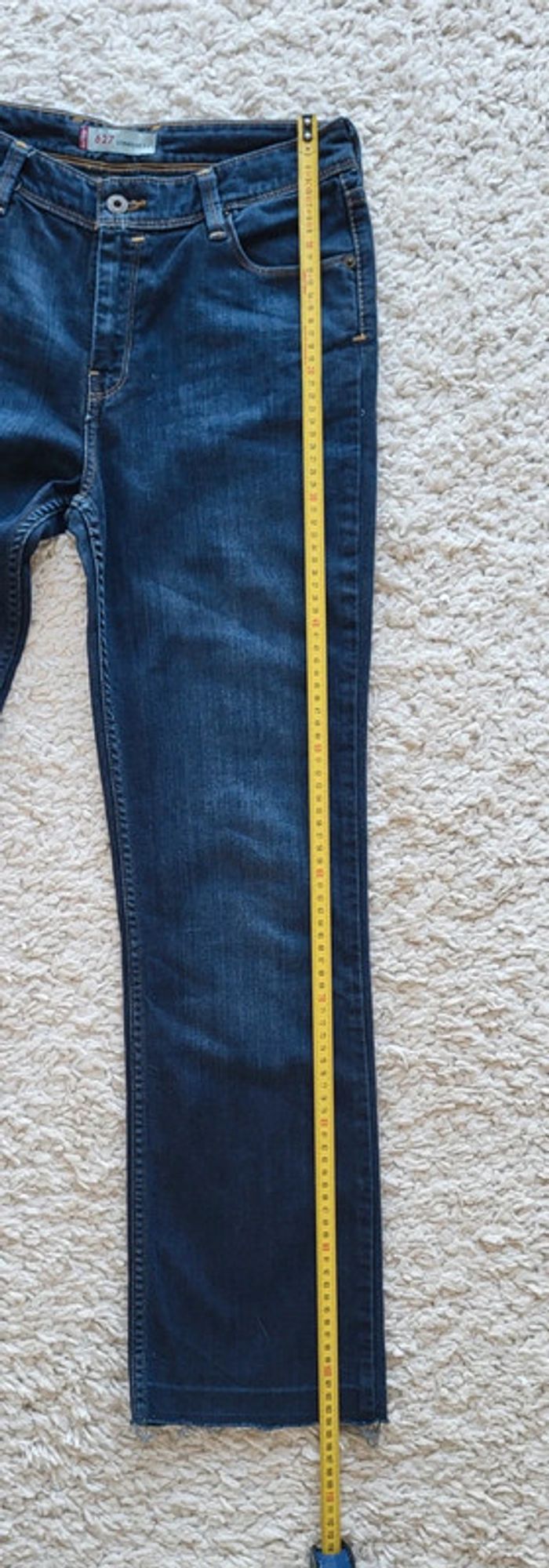 Jean Levi's bleu foncé 627 Straight fit Taille 37 - photo numéro 11
