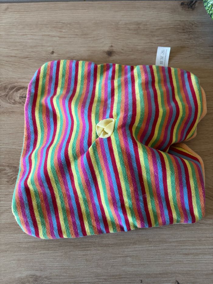 Doudou plat Tigrou orange jaune abeille verso rayé Disney nicotoy - photo numéro 3