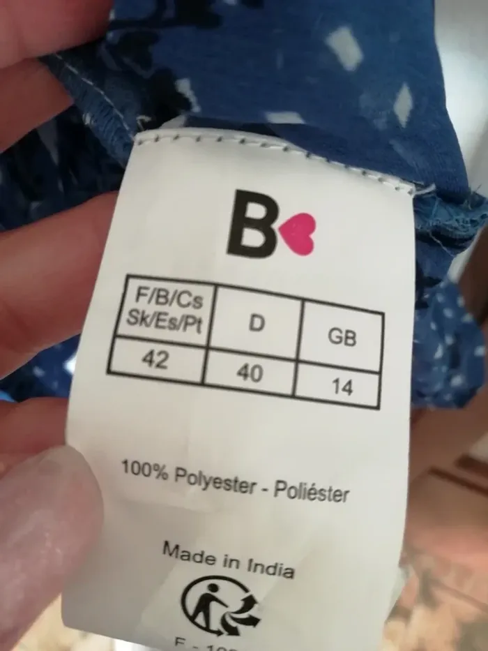 Chemisier chemise blouse légère bleue top bleu blue - photo numéro 5