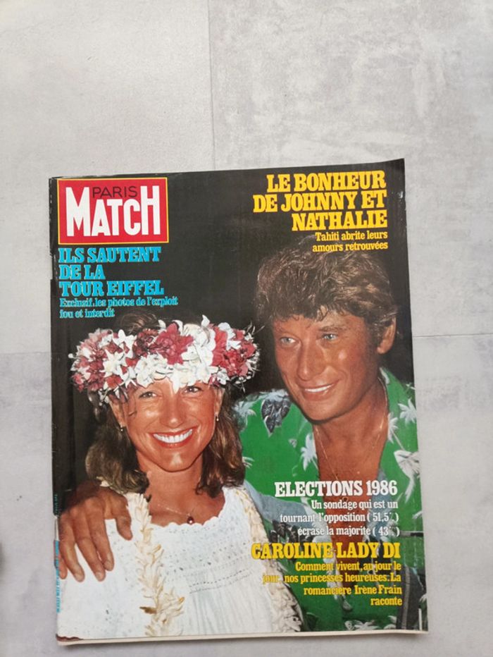 Lot Paris Match couverture Johnny. - photo numéro 9
