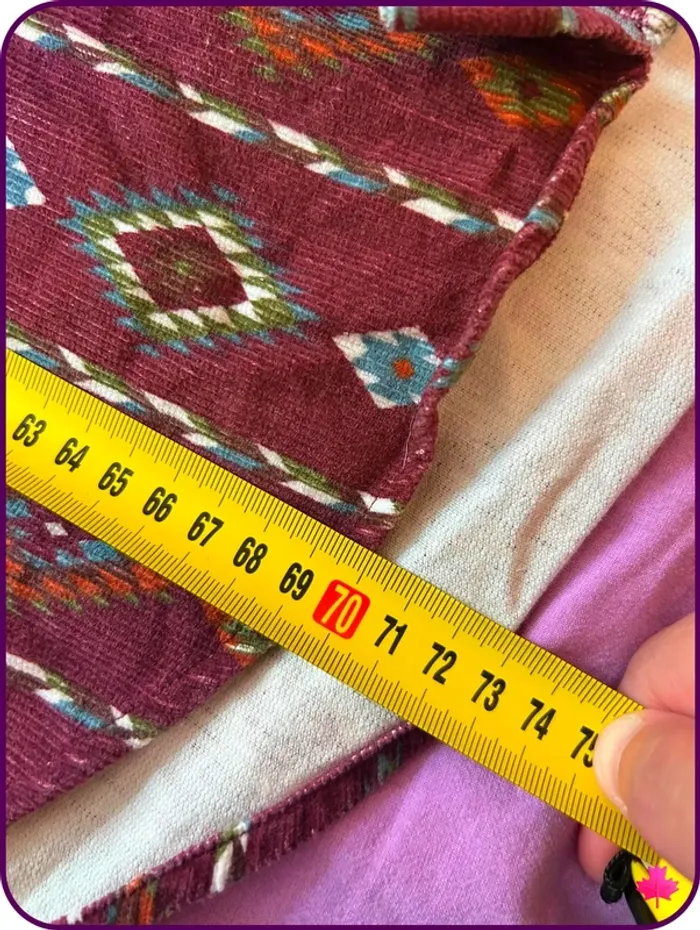 Rare chemise vintage Deep Valley velours côtelé motifs aztèques - photo numéro 7