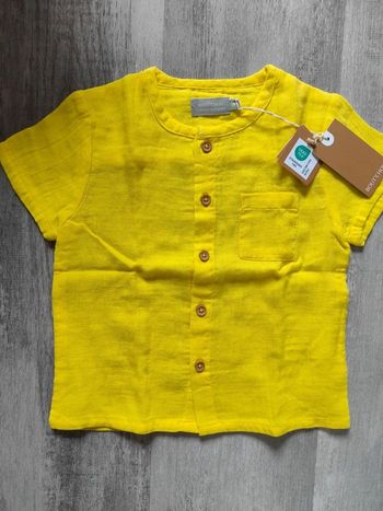 Chemise été  manches courtes 18m