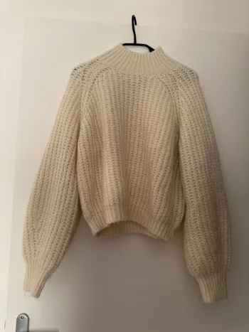 Pull blanc Pimkie à grosses mailles en type laine