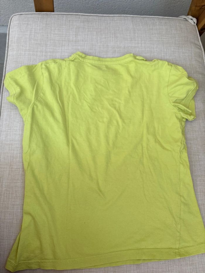 t shirt vert jaune dinosaure - photo numéro 5