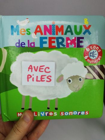 Livre sonore à toucher. Mes animaux de la ferme