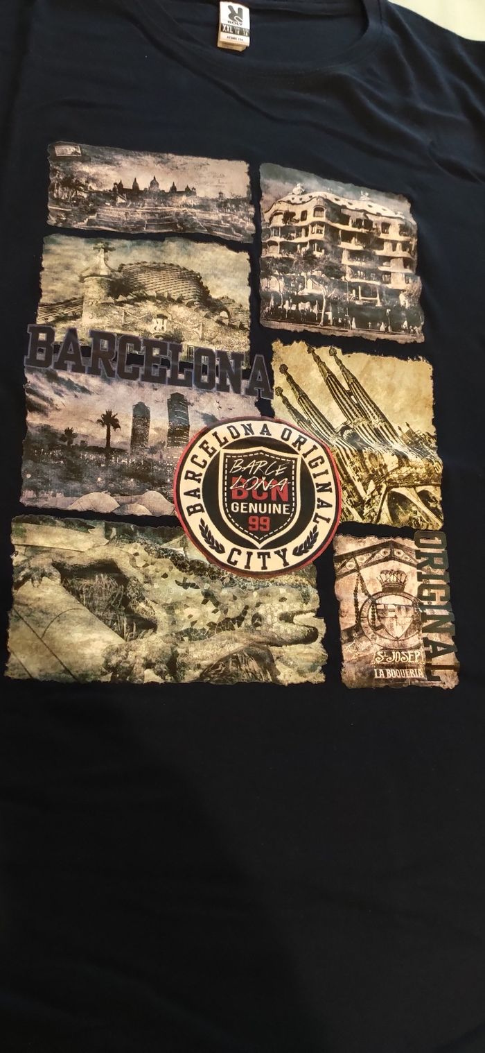 T-shirt homme taille XXL neuf, Barcelone - photo numéro 2