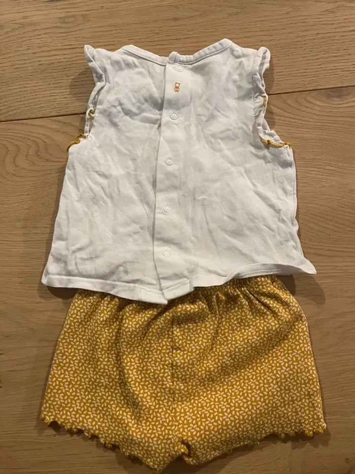 Ensemble short + t-shirt - 3 mois - photo numéro 3