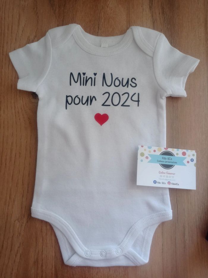 Body bébé mixte mini nous annonce grossesse