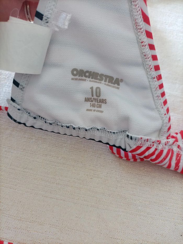 Maillot de bain marinière 10 ans fille orchestra - photo numéro 10