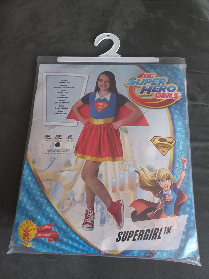 Robe déguisement super héro girls supergirl 5/6 ans rubies