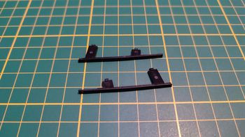 Lot x2 contour capot pièce miniature Bburago burago Ferrari Testarossa 1984 1/18 1/18e 1/18ème #C42