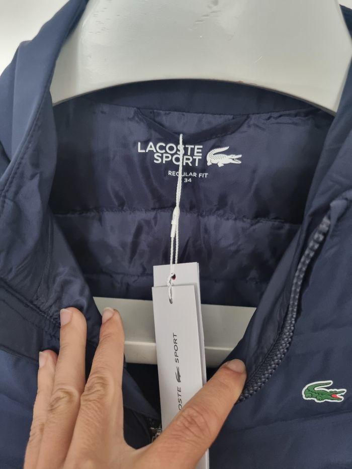 Doudoune sans manches fine Lacoste bleu marine XS - photo numéro 4