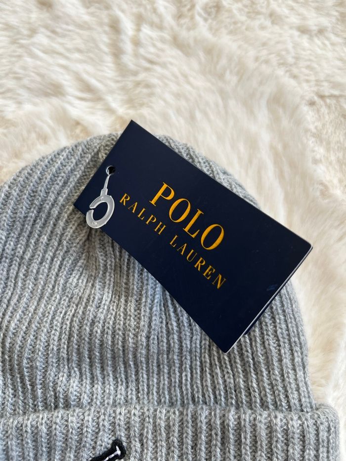 Bonnet Ralph Lauren gris - photo numéro 2