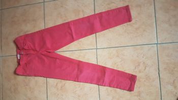 Jeans skinny pression fille 10 ans rouge Kiabi