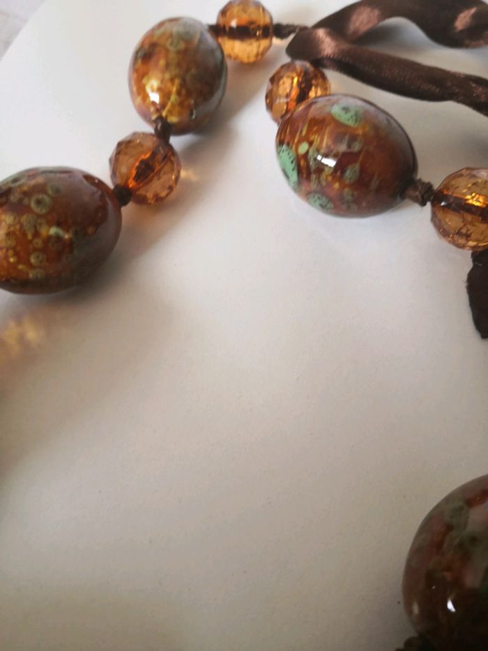 Sautoir marron - photo numéro 2