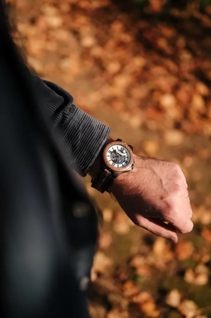 Montre Automatique Noyer Motus - photo numéro 3