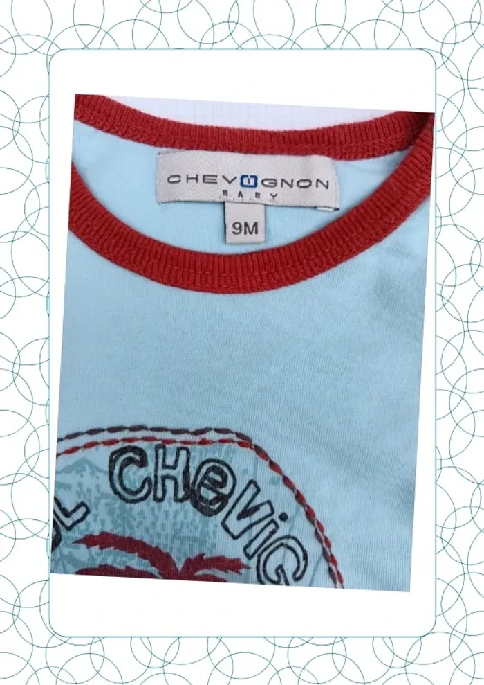 Tee shirt sans manche 9 mois Chevignon baby - photo numéro 2