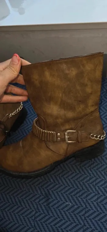 Bottines noir et marron