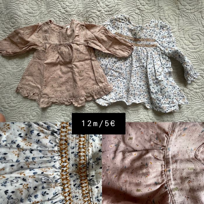 Lot tuniques bébé fille