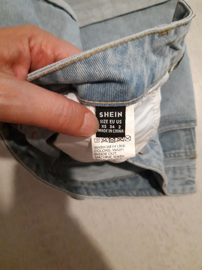 Short en jean bleu clair 34 - photo numéro 3