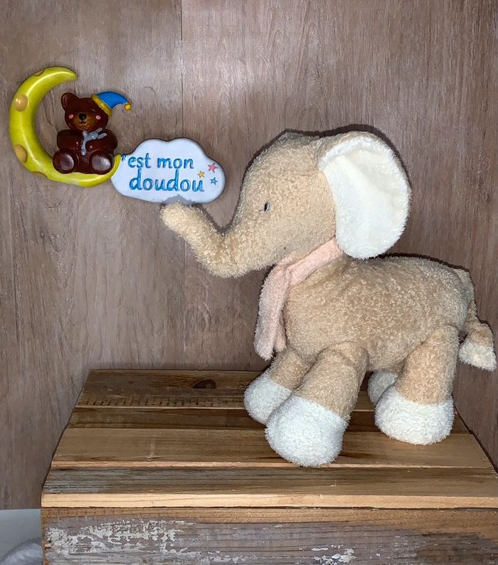 NIC262 doudou éléphant 🐘 nicotoy