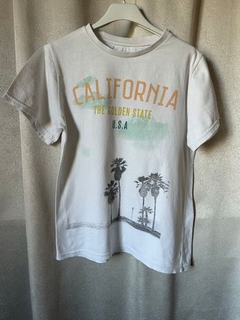 T-shirt blanc california 12 ans Kiabi 