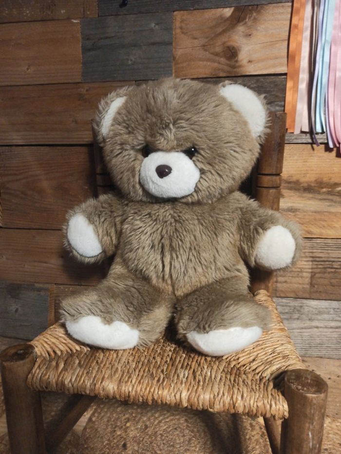Peluche ours Nounours vintage tbe - photo numéro 2