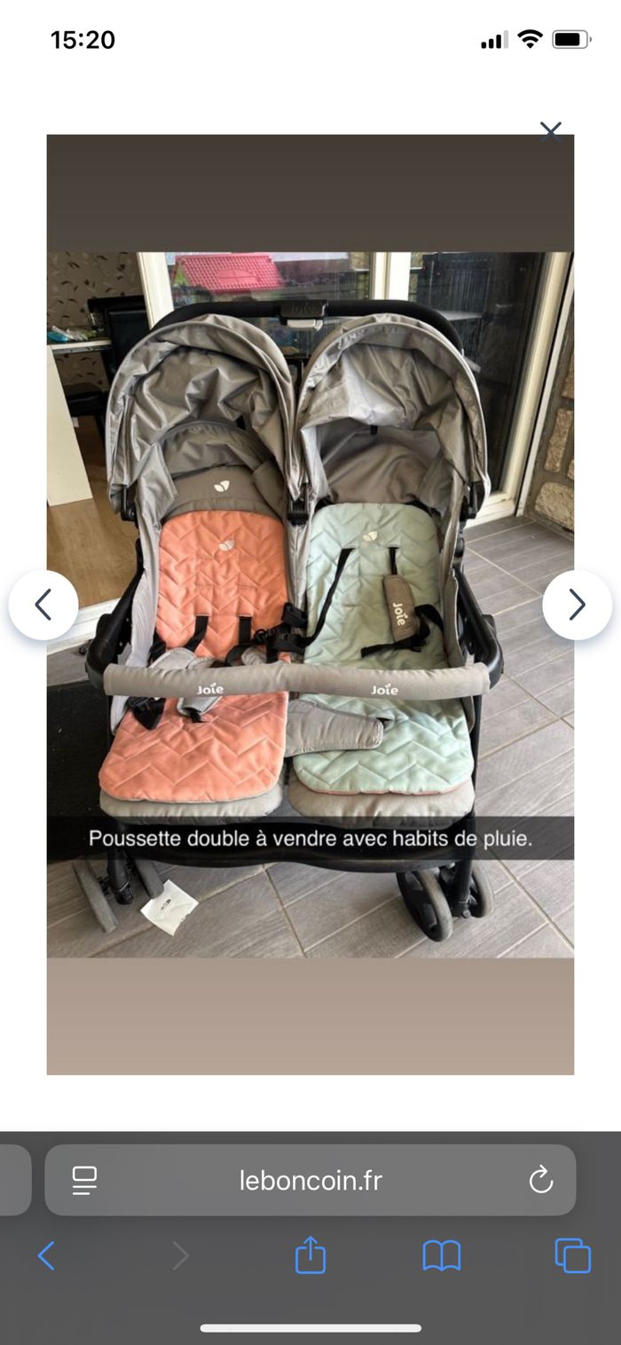 Poussette double