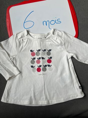 Teeshirt manches longues Obaibi 6 mois