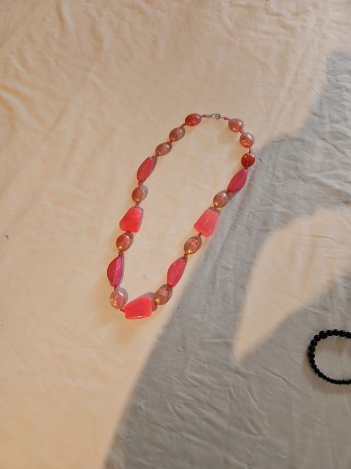 Grand collier rose - photo numéro 2