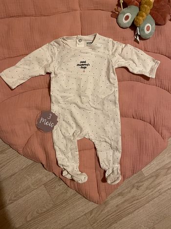 Pyjama blanc à pois