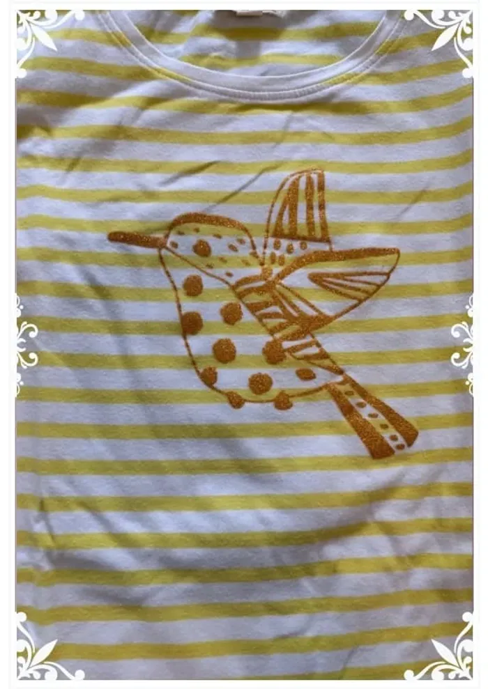 T-shirt à rayures enfant fille taille 12 ans du pareil au même - photo numéro 5