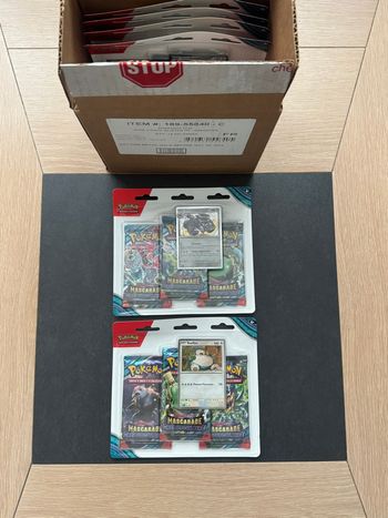 Pokémon Lot Deux Tripack Mascarade Crépusculaire Écarlate et Violet EV06  Neuf Français