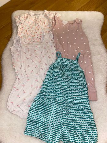 Lot 5 combi 6 hauts bébé fille