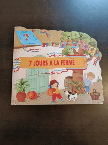 Livre cartonné 7 JOURS À LA FERME - Anna Curti