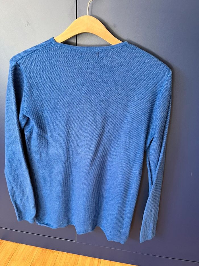 Pull fin zara bleu taille L - photo numéro 3